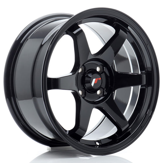 JR3 16x8 ET25 4x100 Noir brillant