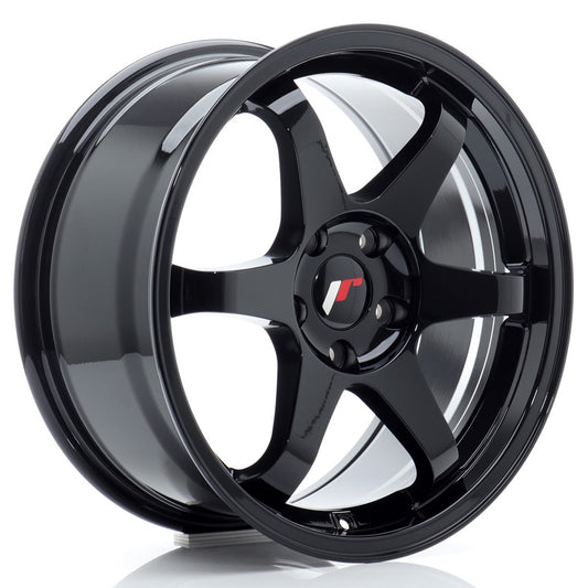 JR3 17x8 ET35 4x100 Noir Brillant