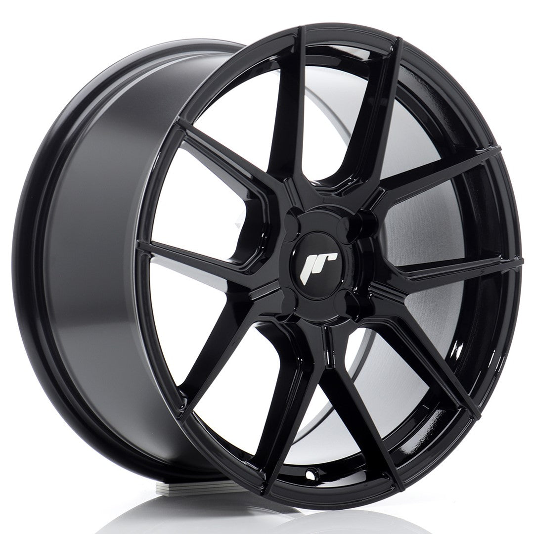 JR30 17x8 ET20-40 Custom PCD Glanzend Zwart