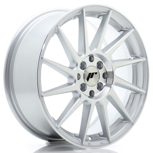 JR22 17x7 ET25 4x100, 4x108 Silver Machined Face