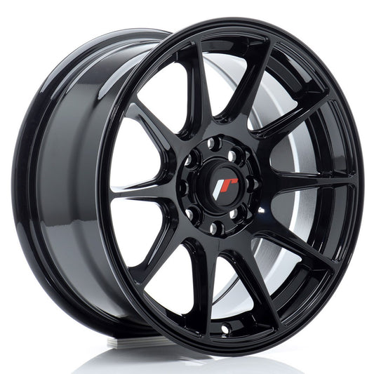 JR11 15x7 ET30 5x100, 5x114.3 glanzend zwart