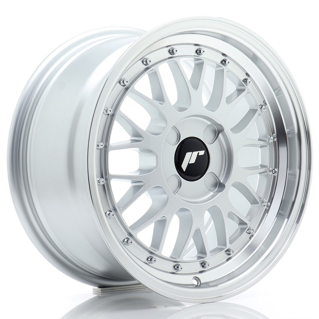 JR23 16x8 ET20-45 Custom PCD Hyper Silver Machined Lip