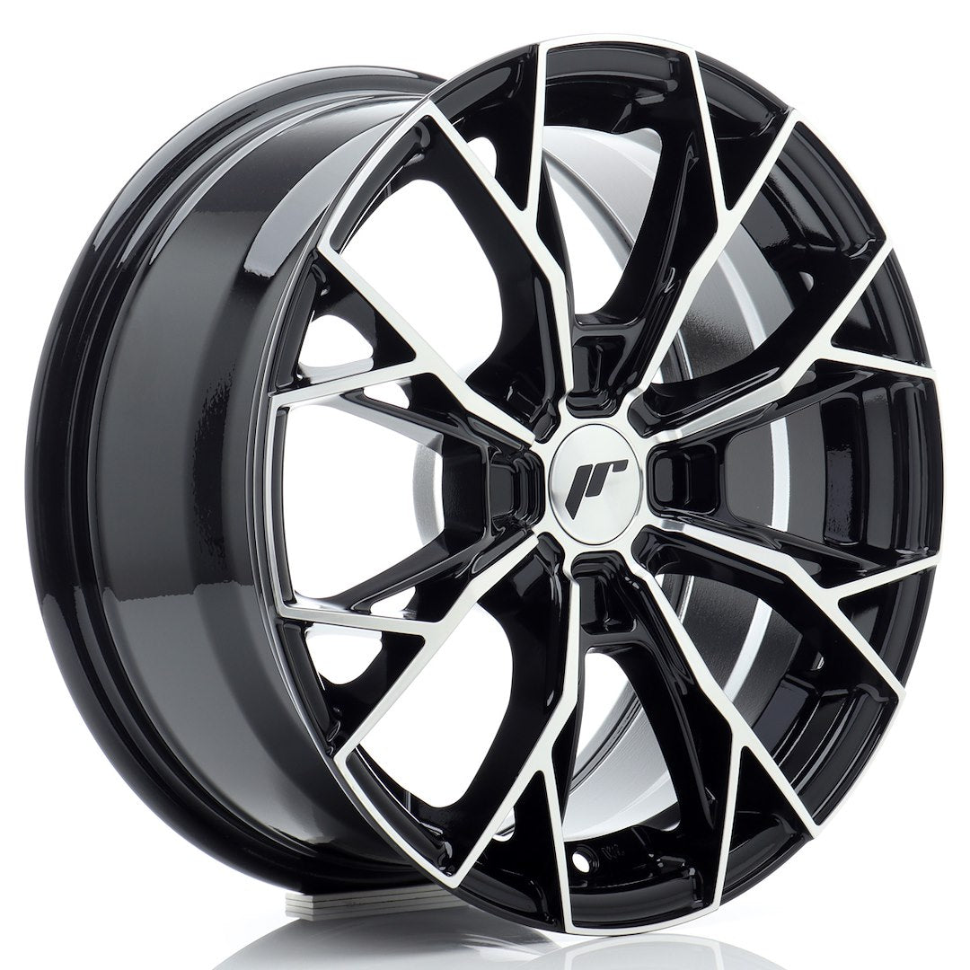 JR49 16x7 ET20-42 Custom PCD Gloss Black Machined Face