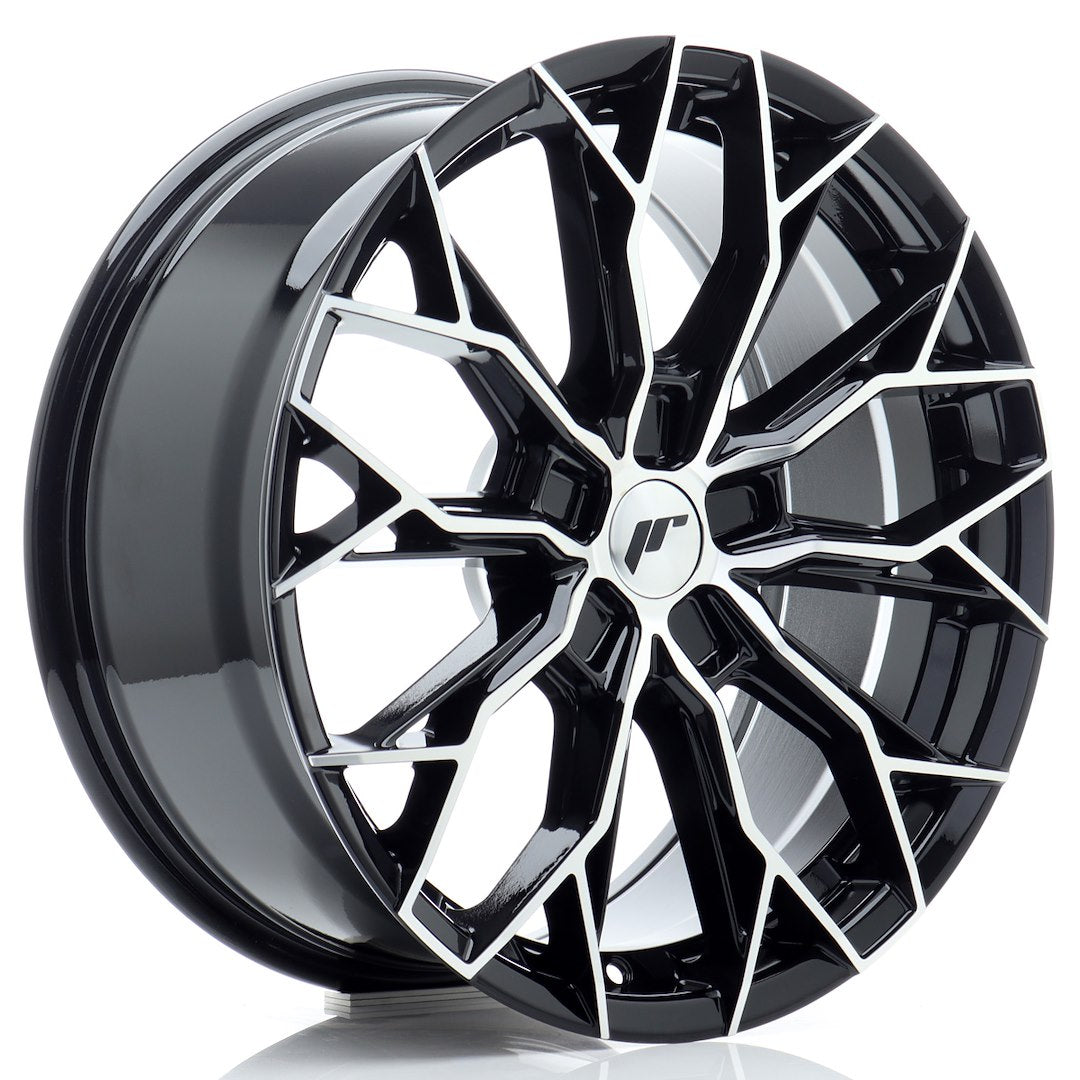 JR49 18x8 ET20-42 Custom PCD Gloss Black Machined Face