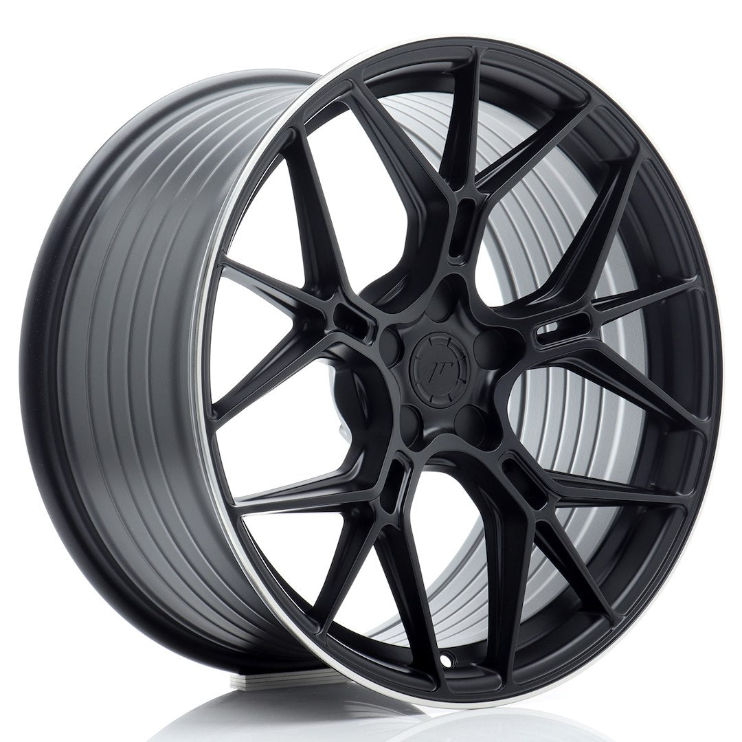 JR51 19x9.5 ET20-45 Custom PCD Satin Black, Machined Lip