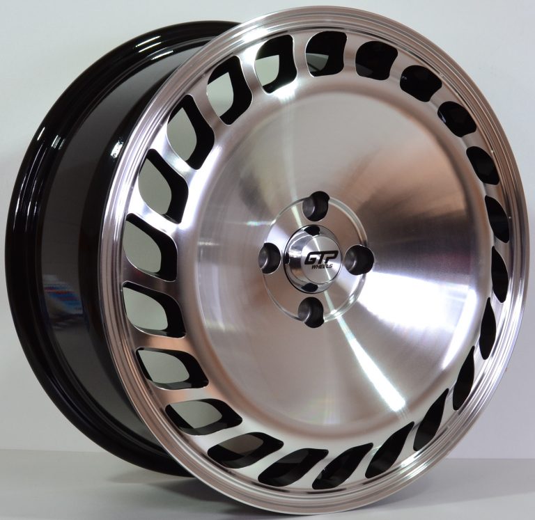 GTP 023 7.5X17 4X100 ET35 Black Machined