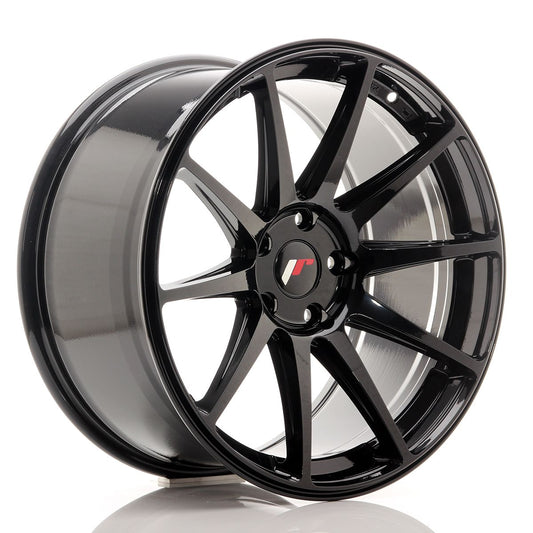 JR11 19x9.5 ET15-35 Custom PCD Glanzend Zwart
