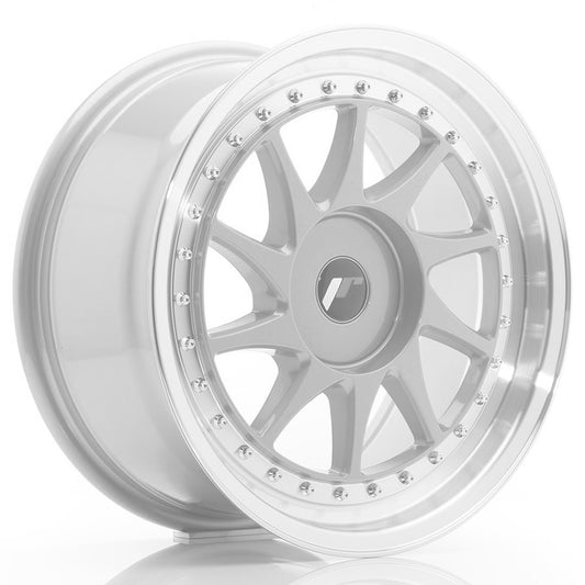 JR26 16x8 ET25 4x100, 4x108 witte bewerkte lip