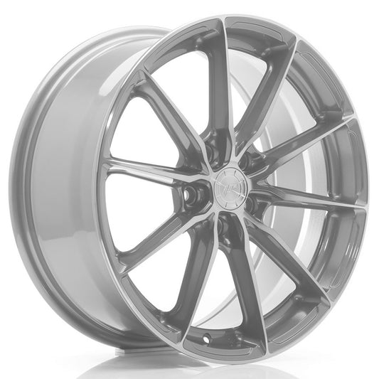 JR37 15x7 ET38 4x100 Face usinée argentée