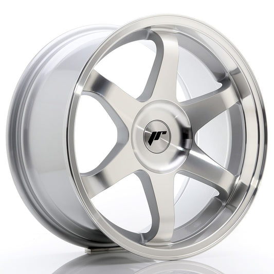 JR3 17x8 ET20-35 Custom PCD Silver Machined Face
