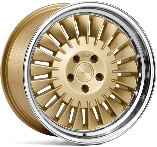CSR1D 19x8.5 ET32 5x112 Vintage Goud Gepolijste Rand