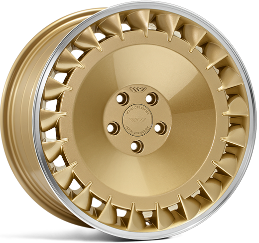 CSRD-TF 18x9,5 ET38 5x100 Or Vintage Bord Poli