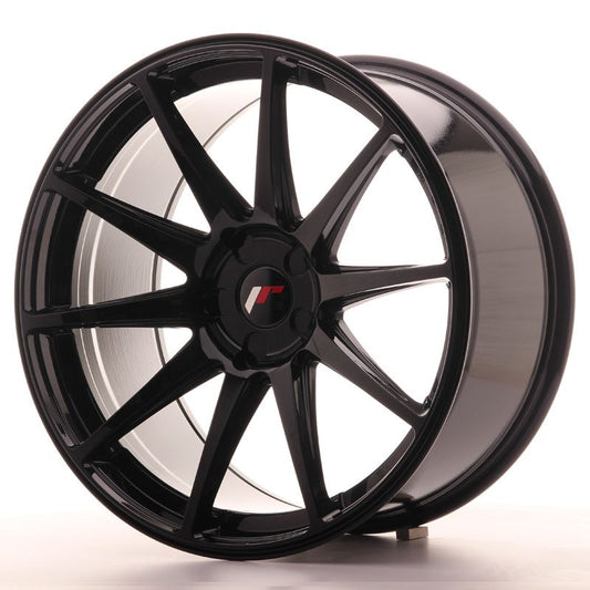 JR11 20x10 ET20-40 Custom PCD Glanzend Zwart