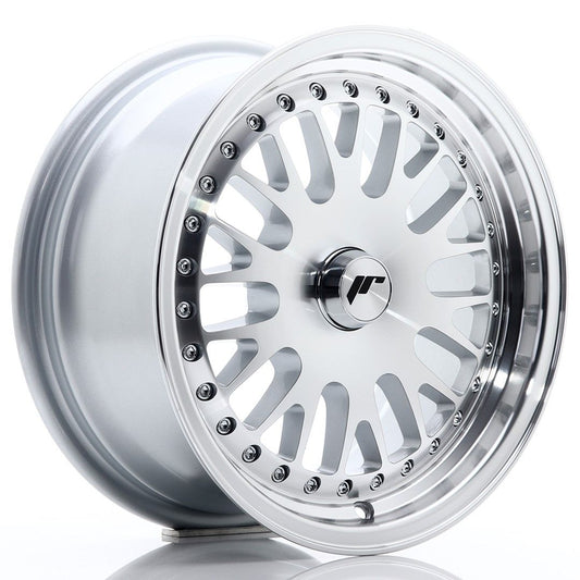 JR10 15x7 ET30 PCD personnalisé Face usinée argent