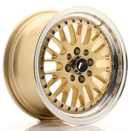JR10 15x7 ET30 4x100, 4x108 goud bewerkte rand