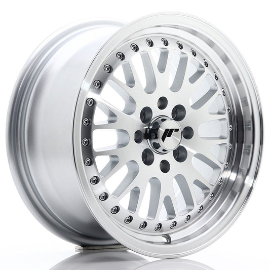 JR10 15x7 ET30 4x100, 4x108 silver machined face