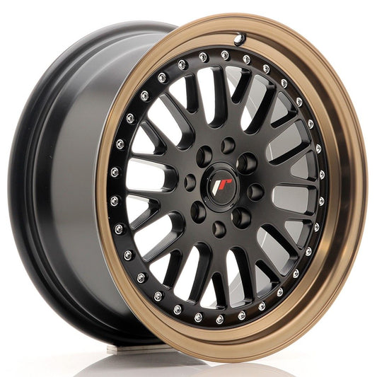 JR10 16x7 ET30 4x100, 4x108 lèvre en bronze noir mat