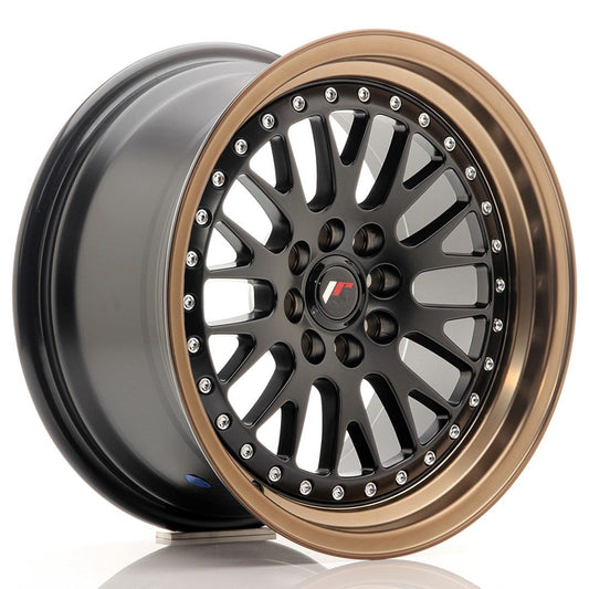 JR10 16x8 ET20 4x100, 4x108 lèvre en bronze noir mat