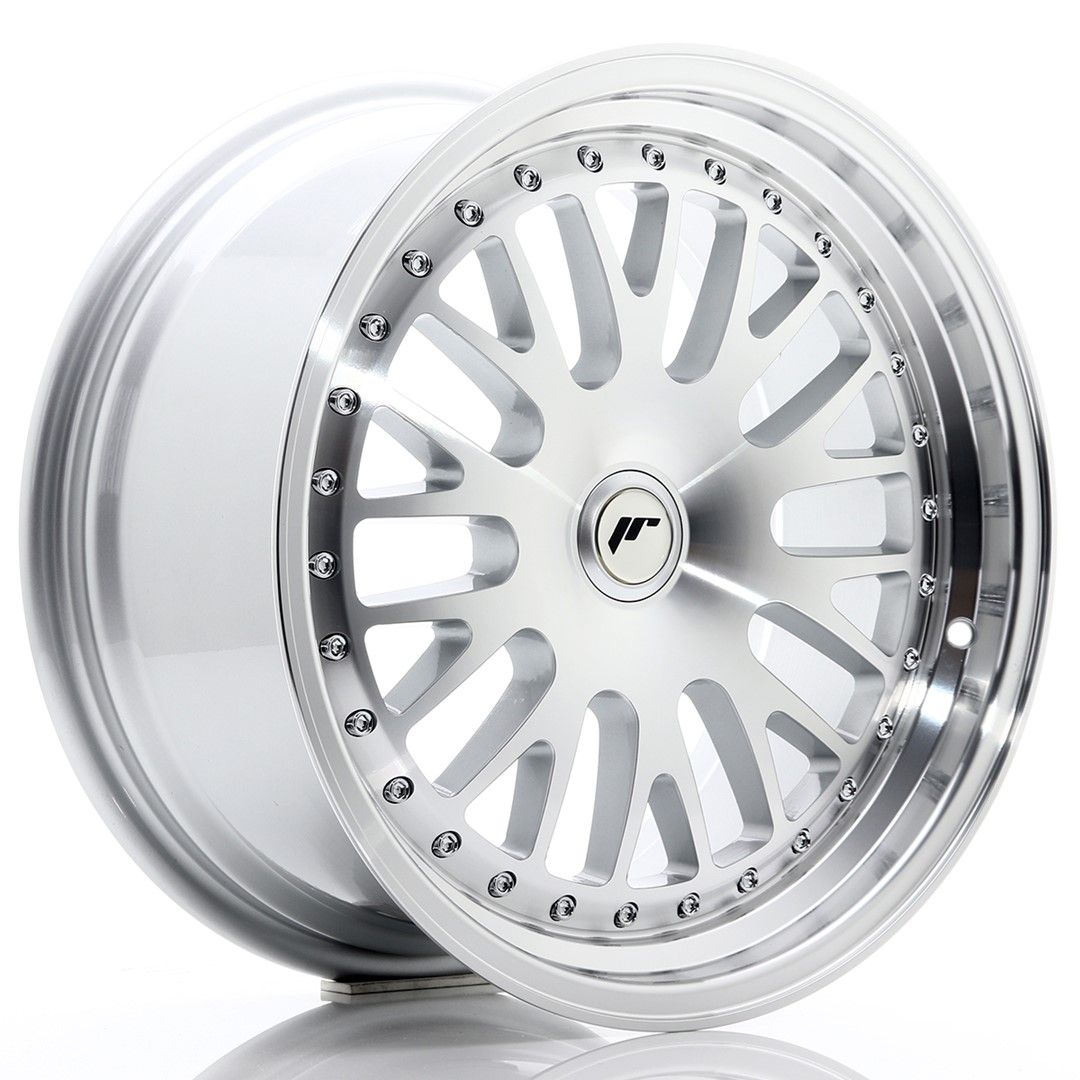 JR10 17x8 ET35 PCD personnalisé Face usinée argent