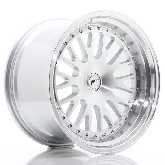 JR10 18x10.5 ET12-25 Custom PCD Zilver Bewerkt Gezicht