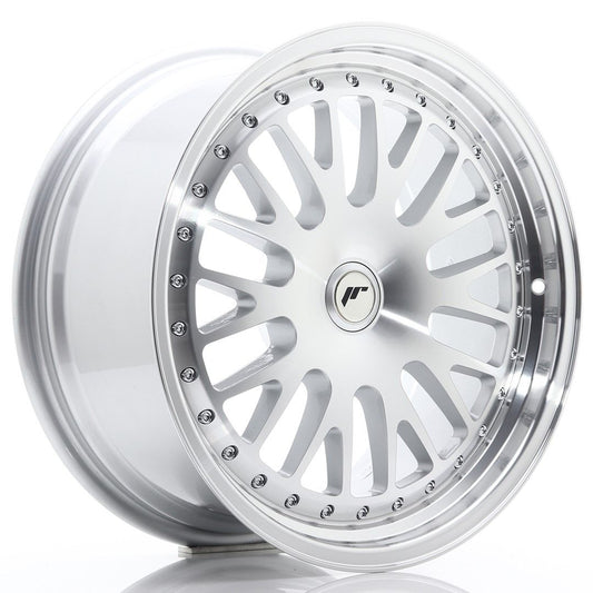 JR10 18x8.5 ET20-45 Custom PCD Zilver Bewerkt Gezicht