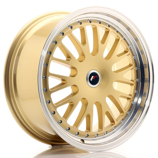 JR10 19x8.5 ET20-35 Aangepaste PCD gouden bewerkte lip