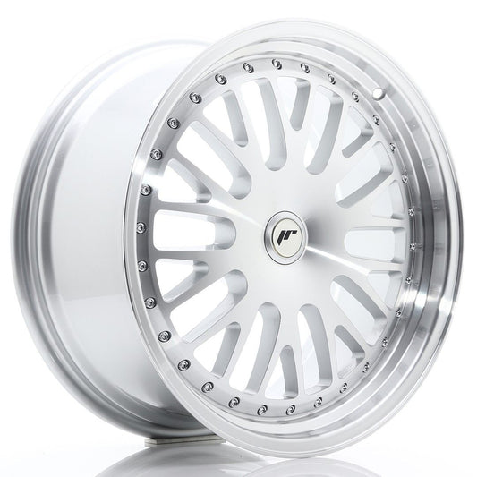 JR10 19x8.5 ET20-35 Custom PCD Zilver Bewerkt Gezicht