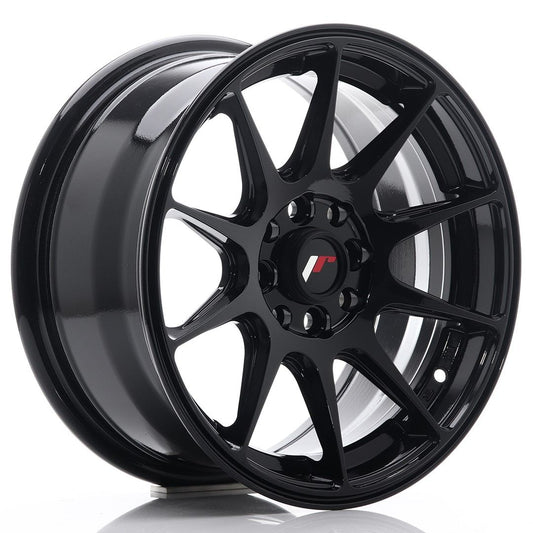 JR11 15x7 ET30 4x100, 4x108 noir brillant