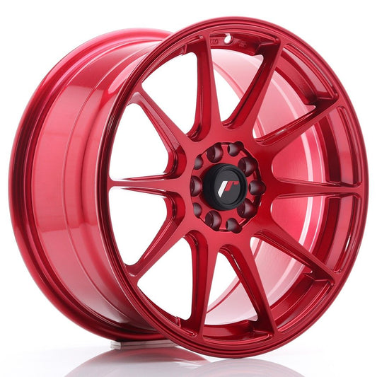 JR11 17x8.25 ET35 5x100, 5x114.3 rouge platine