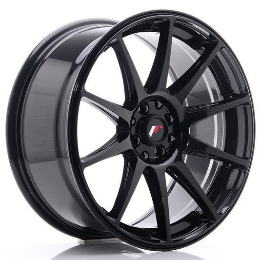 JR11 18x8,5 ET35 5x100, 5x108 noir brillant