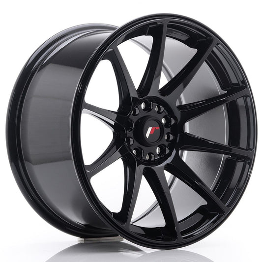 JR11 18x9,5 ET30 5x112, 5x114,3 noir brillant