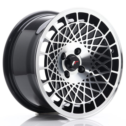 JR14 15x8 ET20 4x100 Noir brillant Face usinée