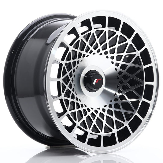 JR14 15x8 ET20-25 Custom PCD Glanzend Zwart Bewerkt Voorkant