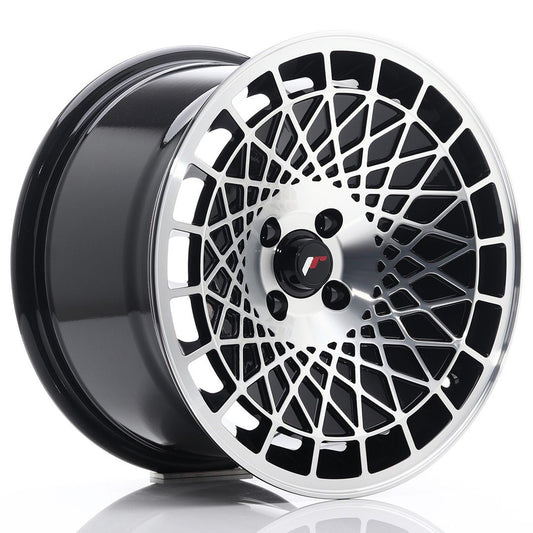 JR14 16x9 ET10 4x100 Noir brillant Face usinée