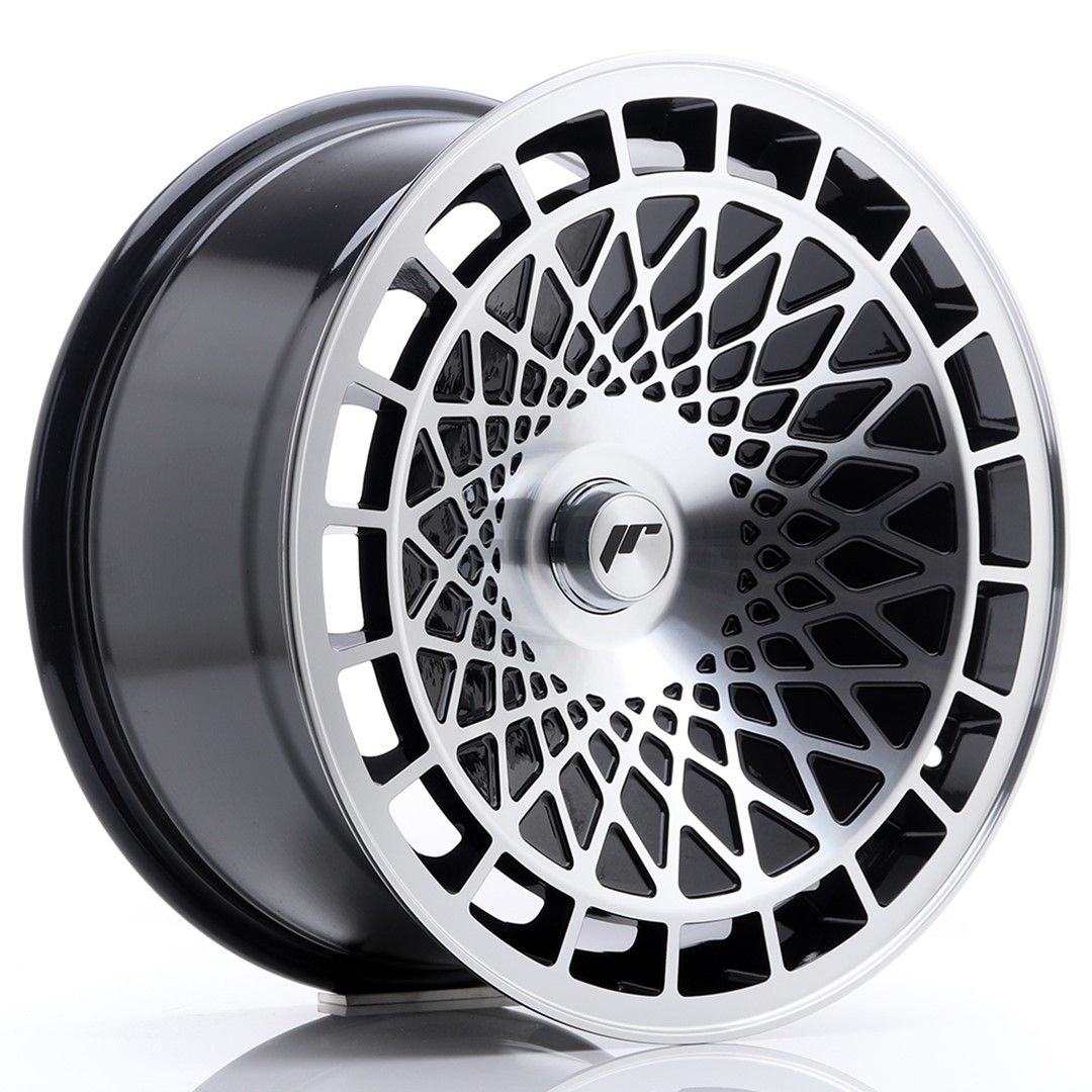 JR14 17x8.5 ET15 PCD personnalisé noir brillant face usinée