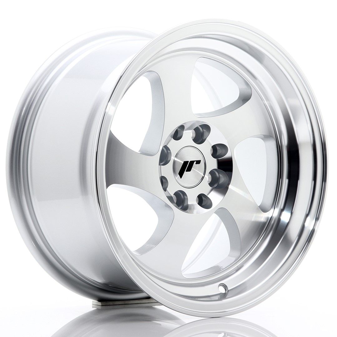 JR15 15x8 ET20 4x100, 4x108 face usinée argent