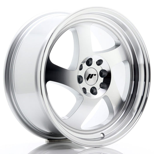 JR15 17x8 ET35 5x100, 5x114.3 face usinée argent