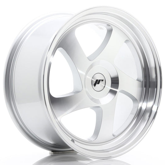 JR15 18x8.5 ET20-40 Custom PCD Zilver Bewerkt Gezicht
