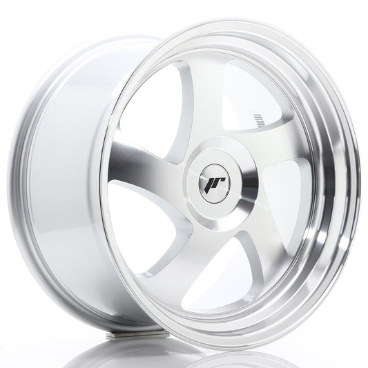 JR15 18x9.5 ET20-40 Custom PCD Zilver Bewerkt Gezicht
