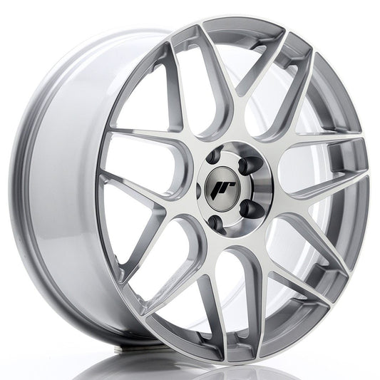 JR18 19x8.5 ET35 5x112 Face usinée argentée