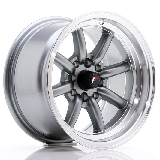 JR19 14x8 ET-13 4x100 Gun Metal bewerkte rand