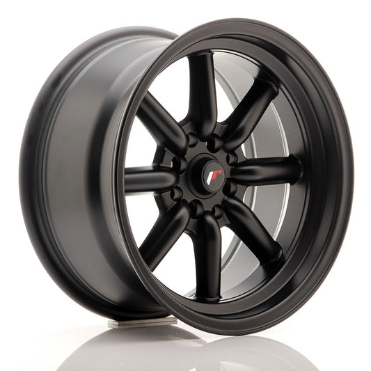JR19 16x8 ET0 4x100, 4x114.3 noir mat