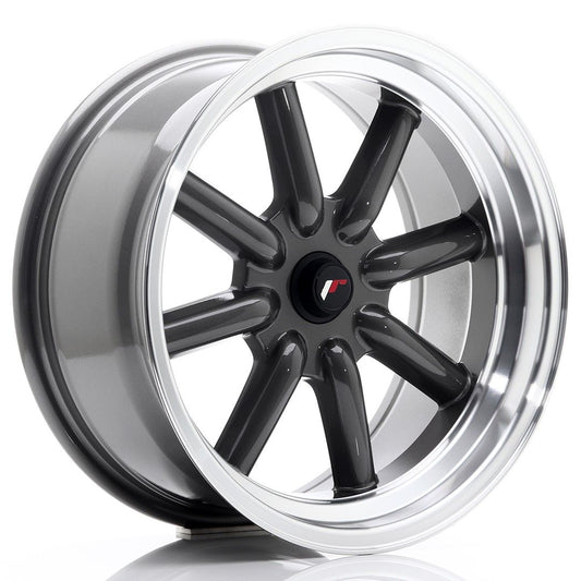 JR19 17x8 ET0,--9 Aangepaste PCD Gun Metal Machinaal bewerkte lip