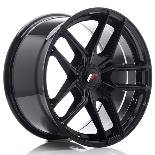 JR25 18x9.5 ET20-40 Custom PCD Glanzend Zwart