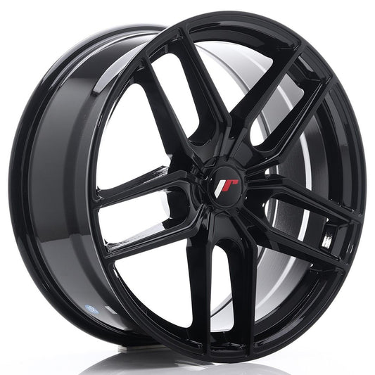 JR25 20x8.5 ET20-40 Custom PCD Glanzend Zwart