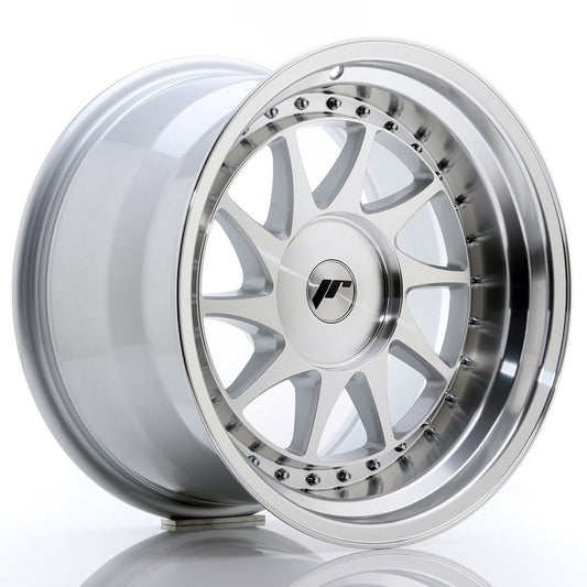 JR26 17x10 ET0,-25 Aangepaste PCD Zilveren Machinaal Bewerkte Voorkant