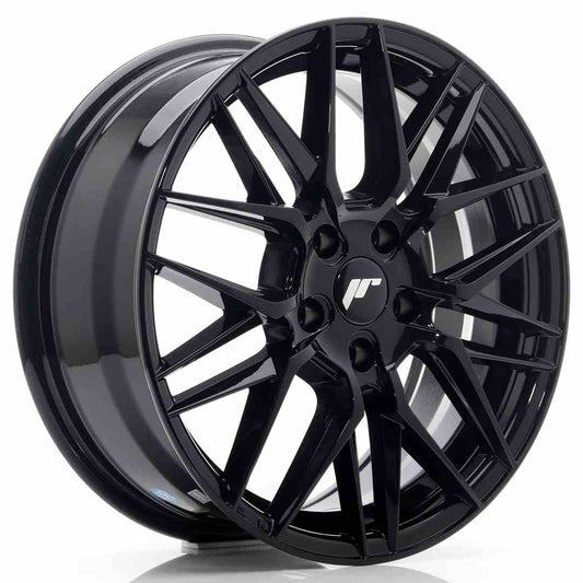 JR28 17x7 ET25 4x108 Gloss Black