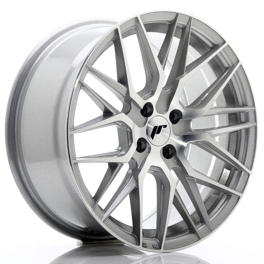 JR28 17x8 ET40 4x100 Face usinée argentée