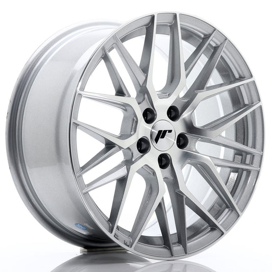 JR28 17x8 ET35 5x100 Face usinée argentée