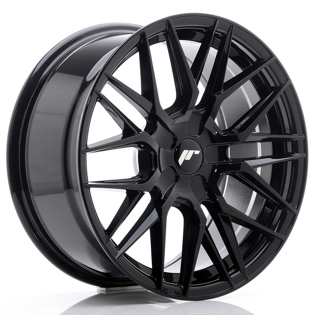 JR28 17x8 ET25-40 Custom PCD Glanzend Zwart